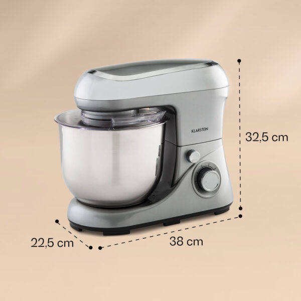 Klarstein Bella Pico 2G, kuchynský robot, 1300 W, 1,7 PS, 6 stupňov, 5 l - Image 3