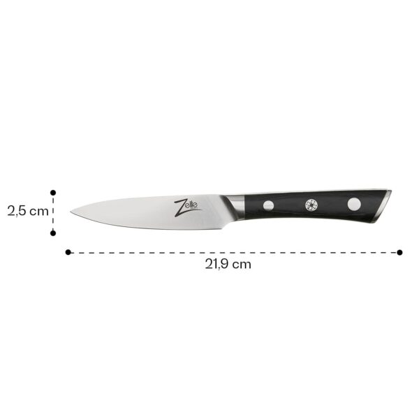 Zelite Infinity by Klarstein Razor-Edge, 4" nôž na lúpanie, 59 HRC, nehrdzavejúce oceľ - Image 2