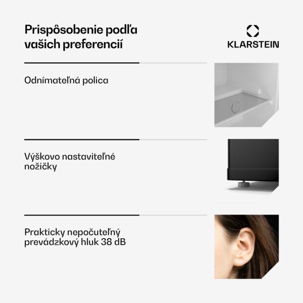 Klarstein Irene chladnička a mraznička, kompaktná, mraznička a chladnička v jednom, úsporná - Image 2